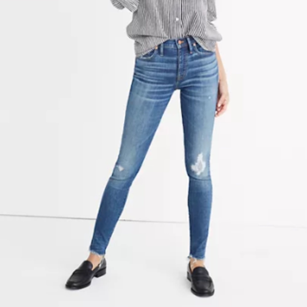Madewell High-Rise Skinny Jeans in Medium Blue Wash